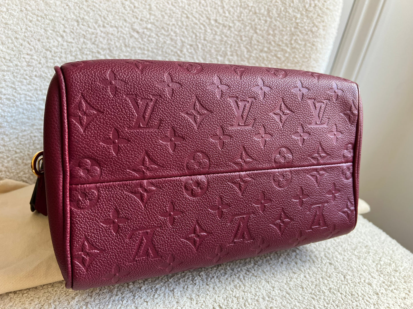 Louis Vuitton Speedy 25 Raisin Empreinte (RRP £1,840)