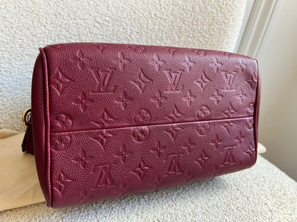Louis Vuitton Speedy 25 Raisin Empreinte (RRP £1,840)