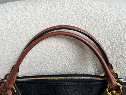 Louis Vuitton V Tote MM Tan and Monogram Canvas (RRP £1,890)