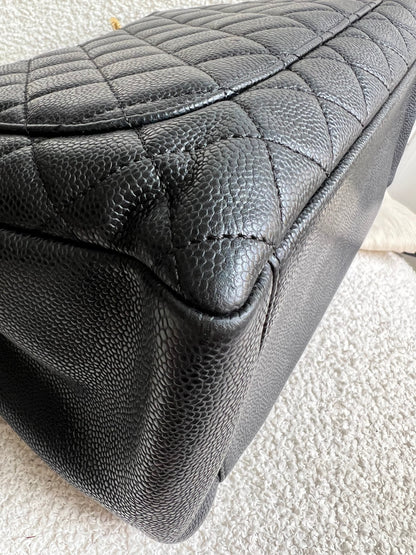 Chanel Black Caviar Grand Shopper Tote Gold Hardware (GST)