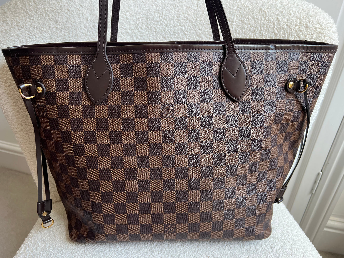 Louis Vuitton Neverfull MM Damier Ebene Cherry Interior (RRP £1,430)