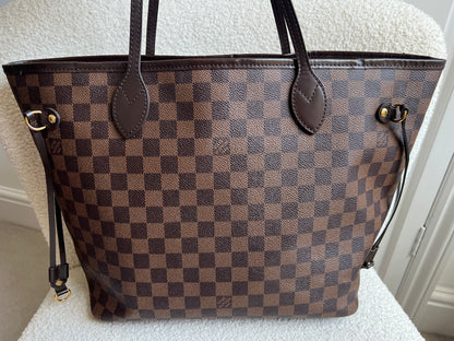 Louis Vuitton Neverfull MM Damier Ebene Cherry Interior (RRP £1,430)