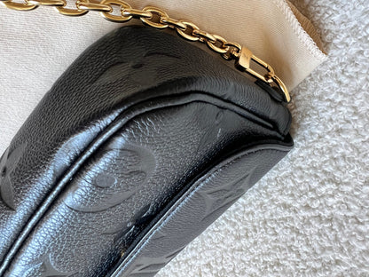 Louis Vuitton Ivy Wallet on Chain Bag Black Empreinte (RRP £1,460)