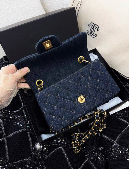 Chanel Mini Flap Gold Shoulder Bag