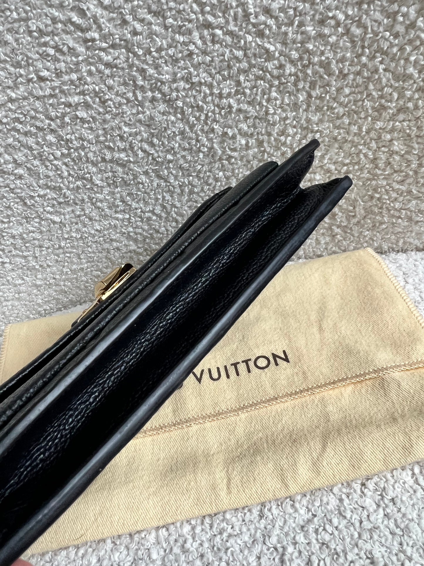Louis Vuitton Black Empreinte Vavin Chain Wallet (RRP £1430)