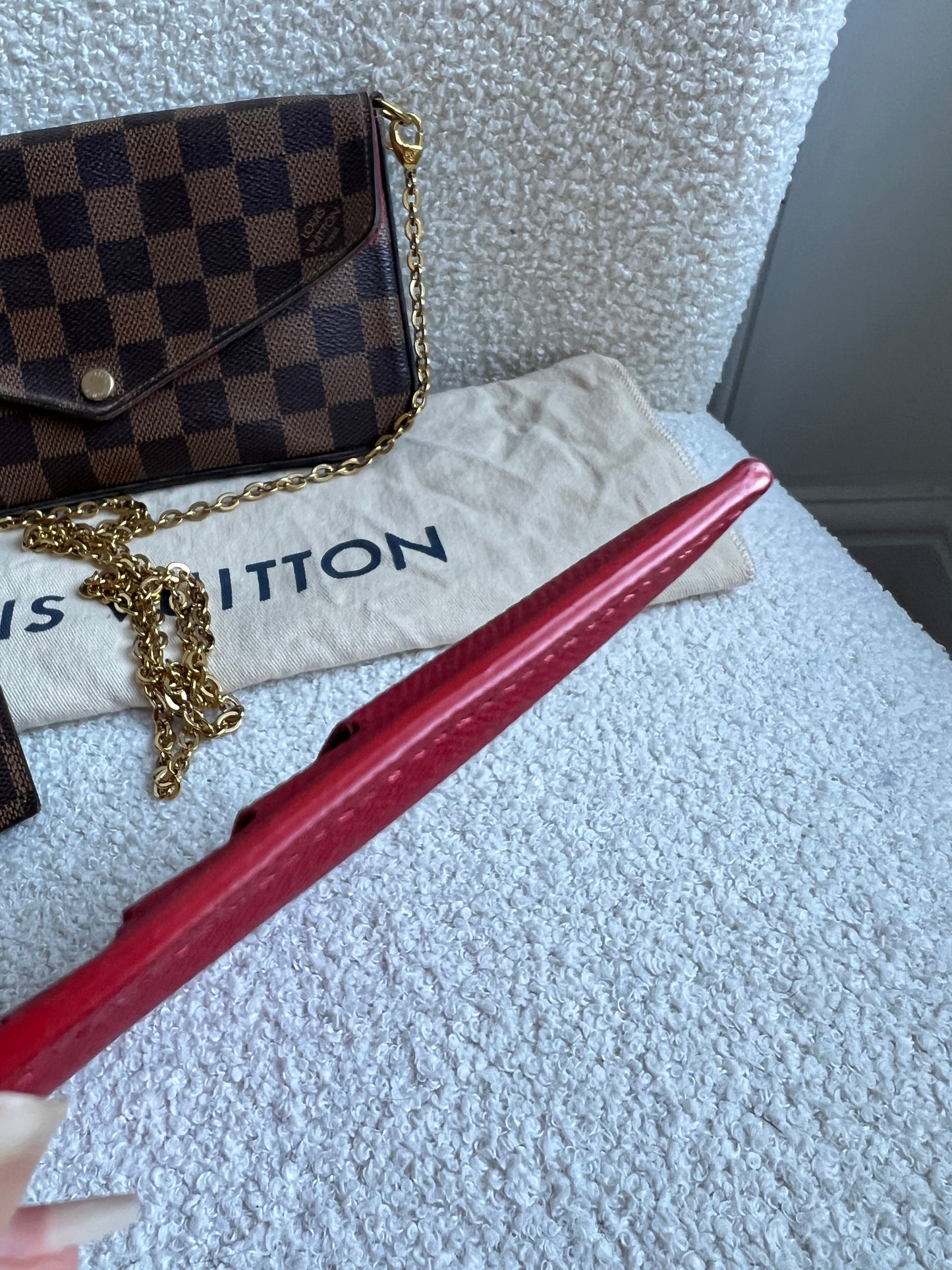 Louis Vuitton Felicie Pochette Damier Ebene (RRP £1090)