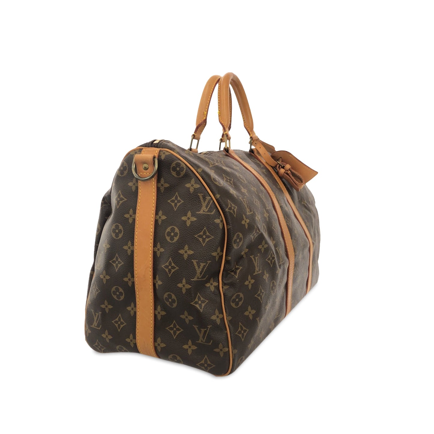 Brown Louis Vuitton Monogram Keepall 50 Travel Bag