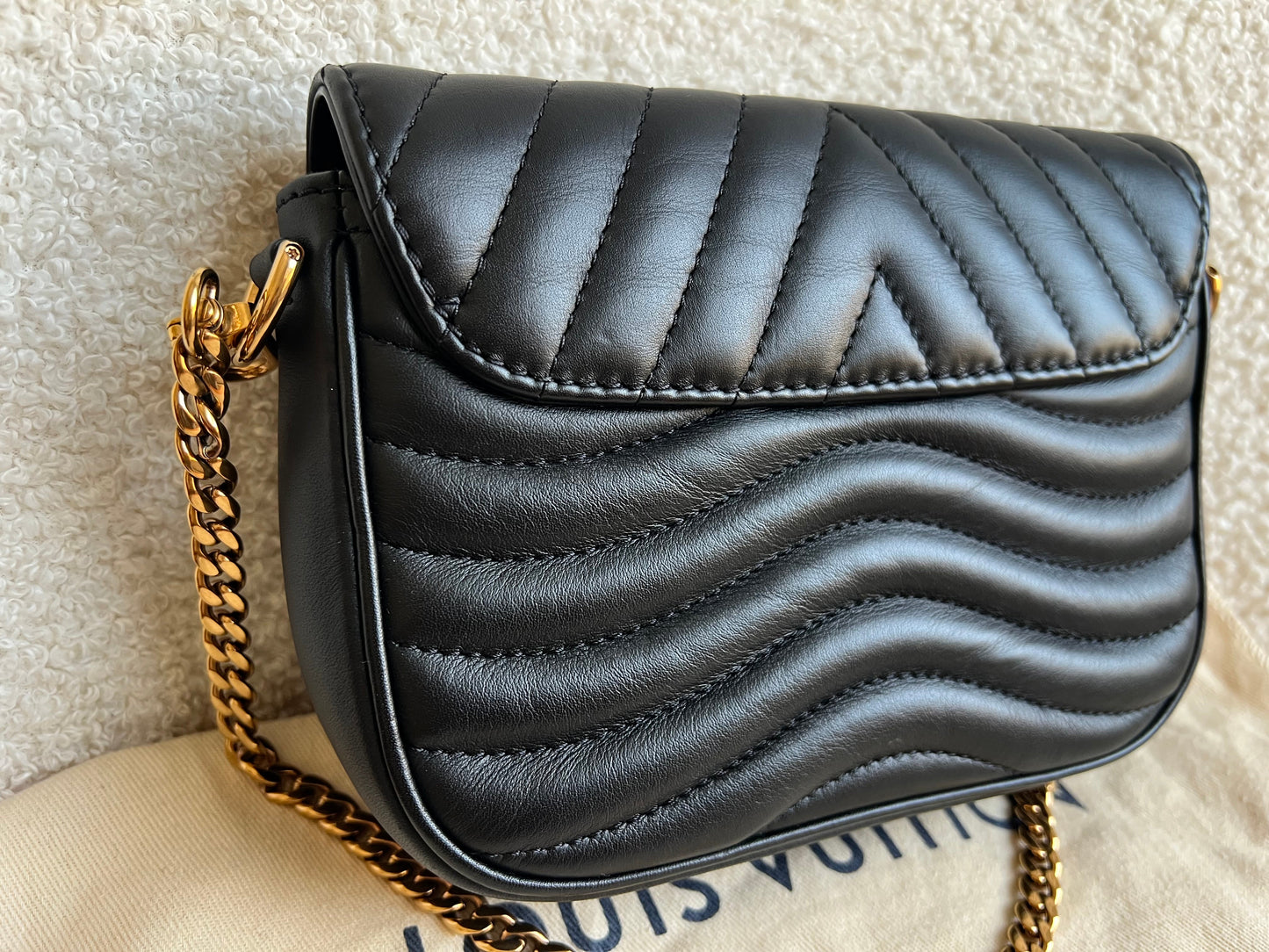 Louis Vuitton Black New Wave Multi Pochette (RRP £2070)