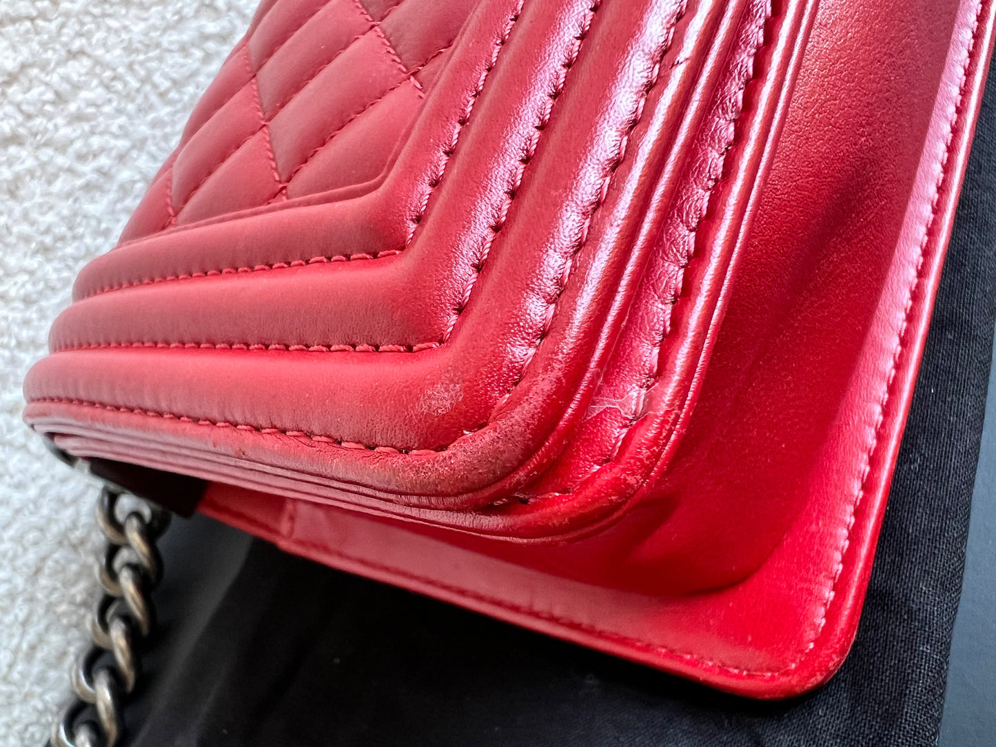 Chanel Small Red Boy Bag (RRP £5,390)