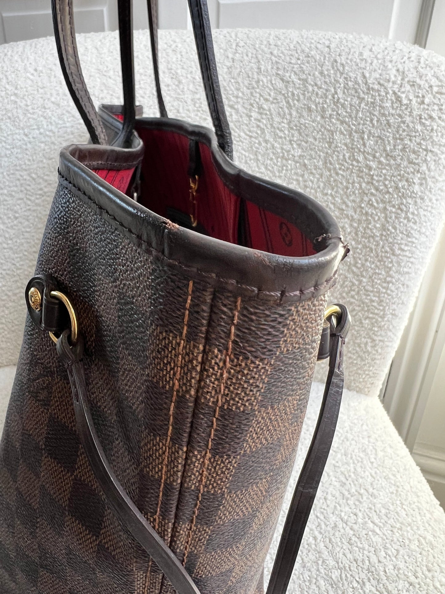Louis Vuitton Neverfull MM Damier Ebene Cherry Interior (RRP £1,430)