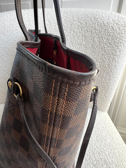 Louis Vuitton Neverfull MM Damier Ebene Cherry Interior (RRP £1,430)