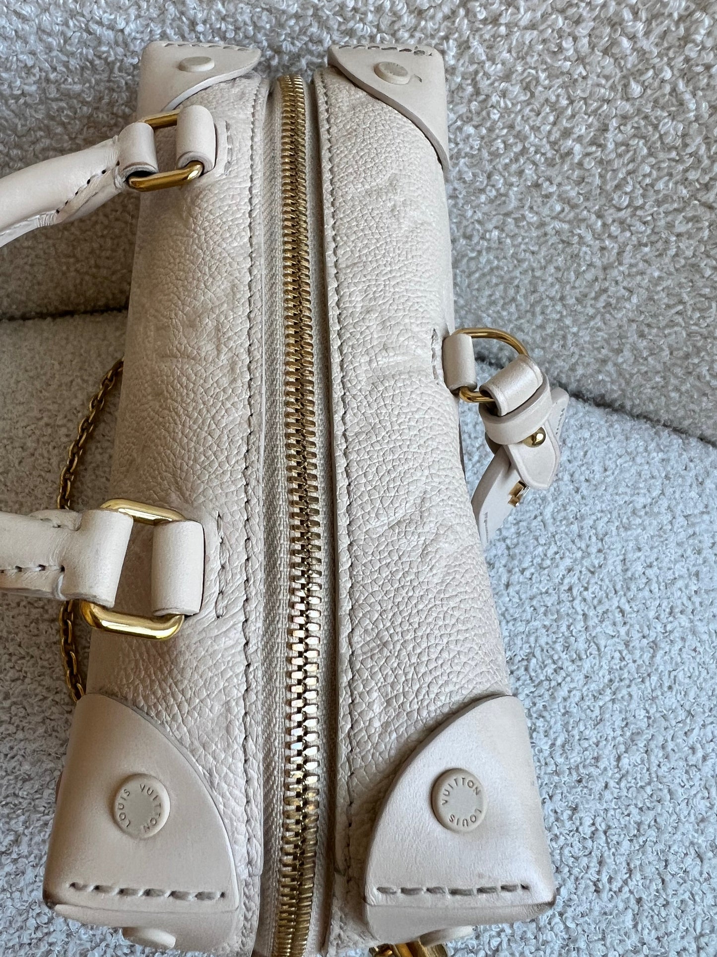 Louis Vuitton Cream Empreinte Petite Malle Souple Bag (RRP £2420)