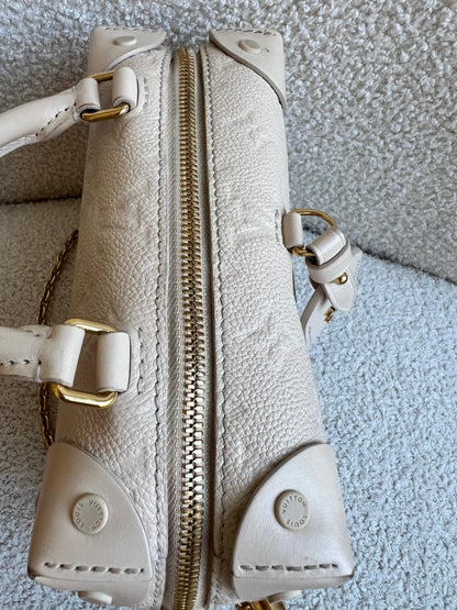Louis Vuitton Cream Empreinte Petite Malle Souple Bag (RRP £2420)
