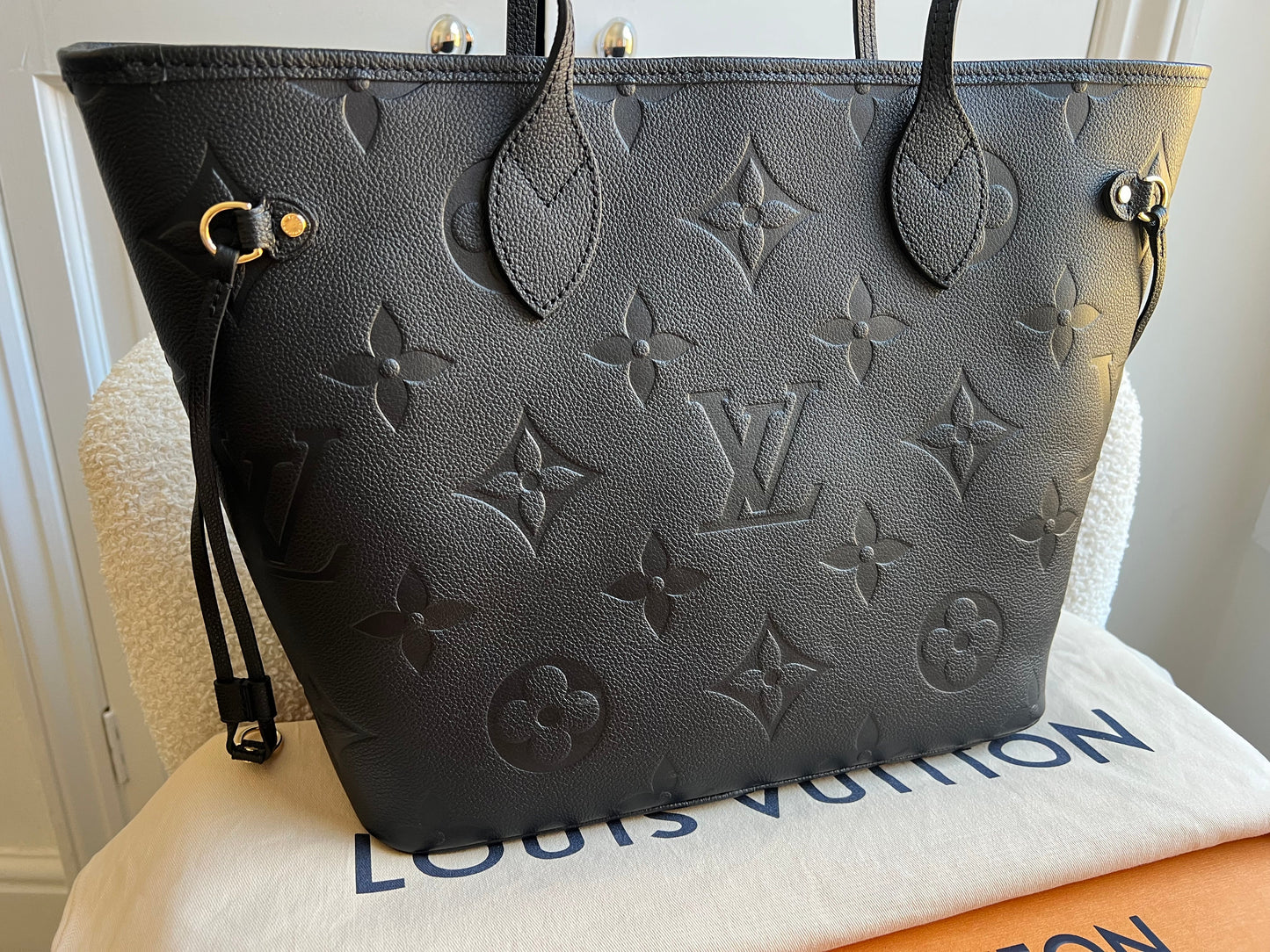 Louis Vuitton Neverfull MM Black Empreinte (RRP £2,010)