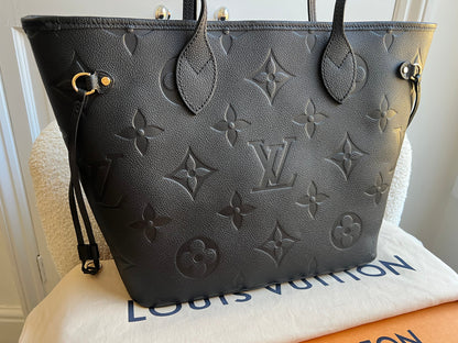 Louis Vuitton Neverfull MM Black Empreinte (RRP £2,010)