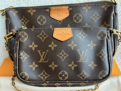 Louis Vuitton Multi Pochette Accessoires Khaki (RRP £2030)