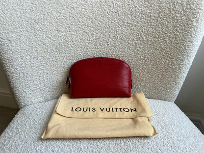 Louis Vuitton Cosmetic Pouch PM Red Epi