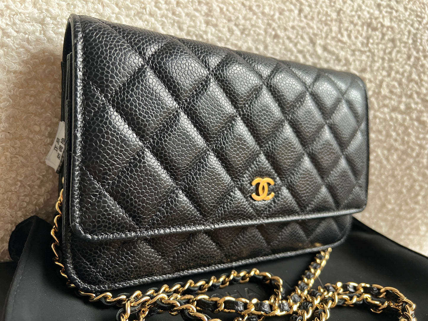Chanel Black Caviar Wallet on Chain (RRP £2,930)
