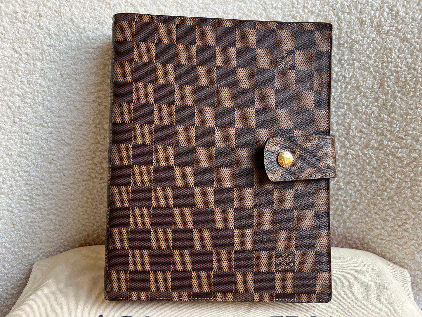 Louis Vuitton Damier Ebene Large Ring Agenda Cover (RRP £595)