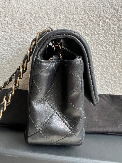 Chanel Mini Rectangular Classic Flap in Black Lambskin (RRP £4,390)