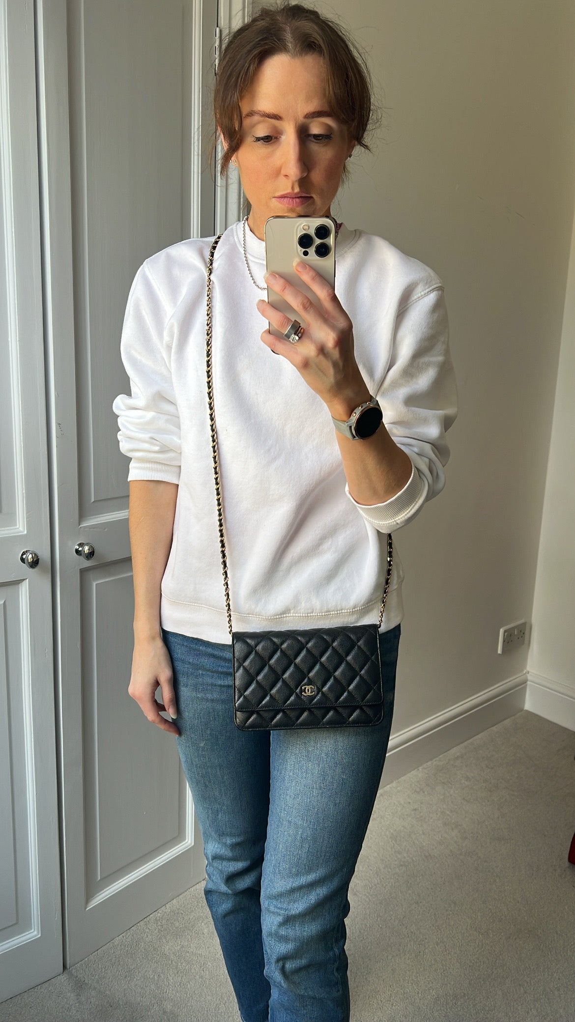 Chanel Black Caviar Wallet on Chain (RRP £2,930)