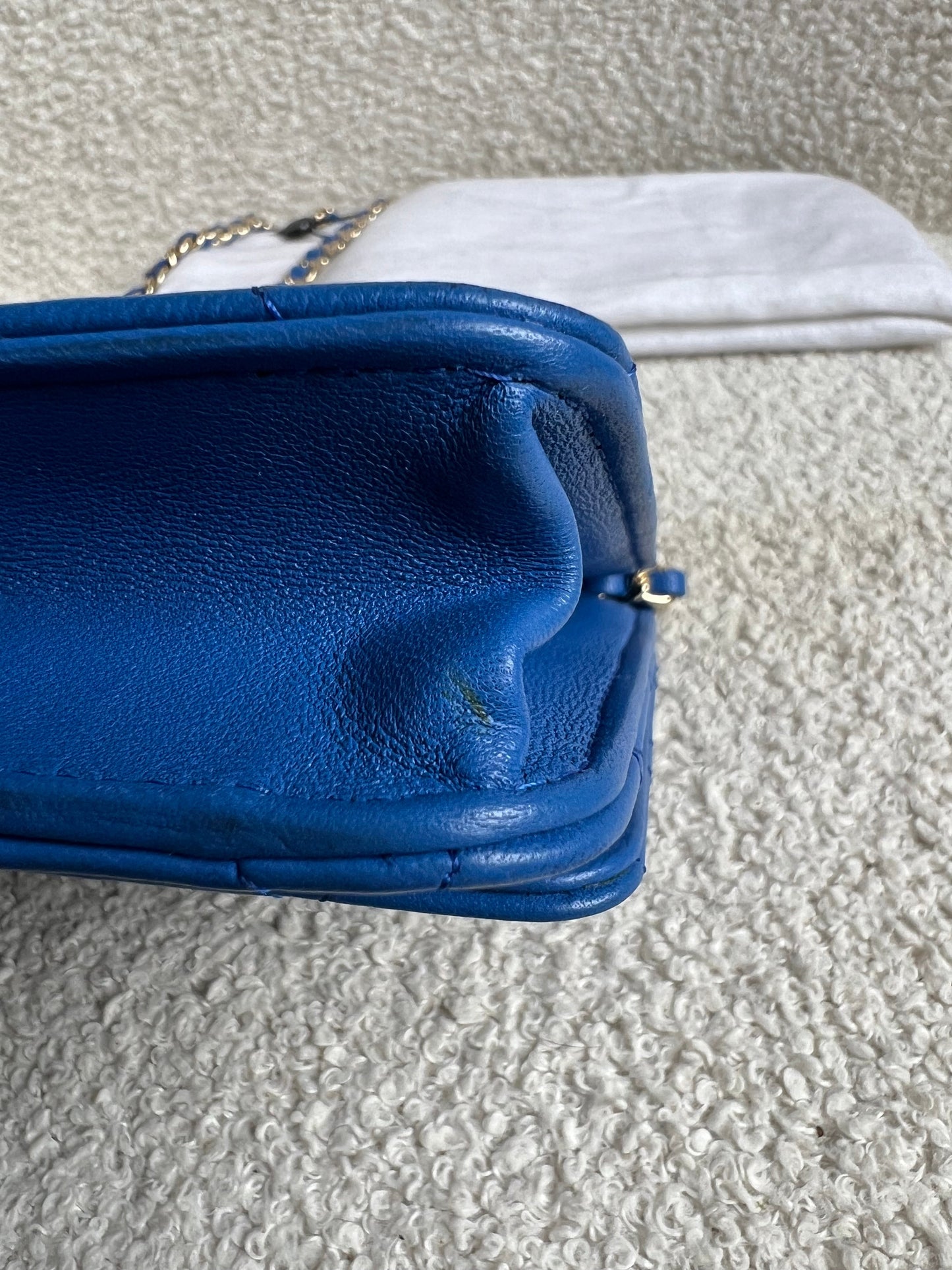 Chanel Blue Lambskin Wallet on Chain (RRP £2,930)