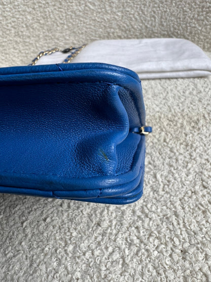 Chanel Blue Lambskin Wallet on Chain (RRP £2,930)