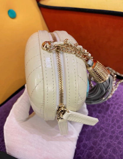 Chanel Timeless Lambskin White Handbag