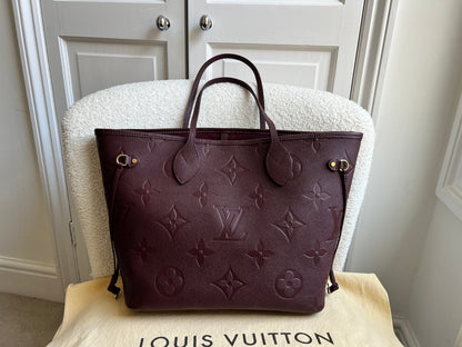 Louis Vuitton Neverfull MM Wine Empreinte (RRP £1,970)