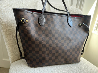 Louis Vuitton Neverfull MM Damier Ebene Cherry Interior (RRP £1,430)