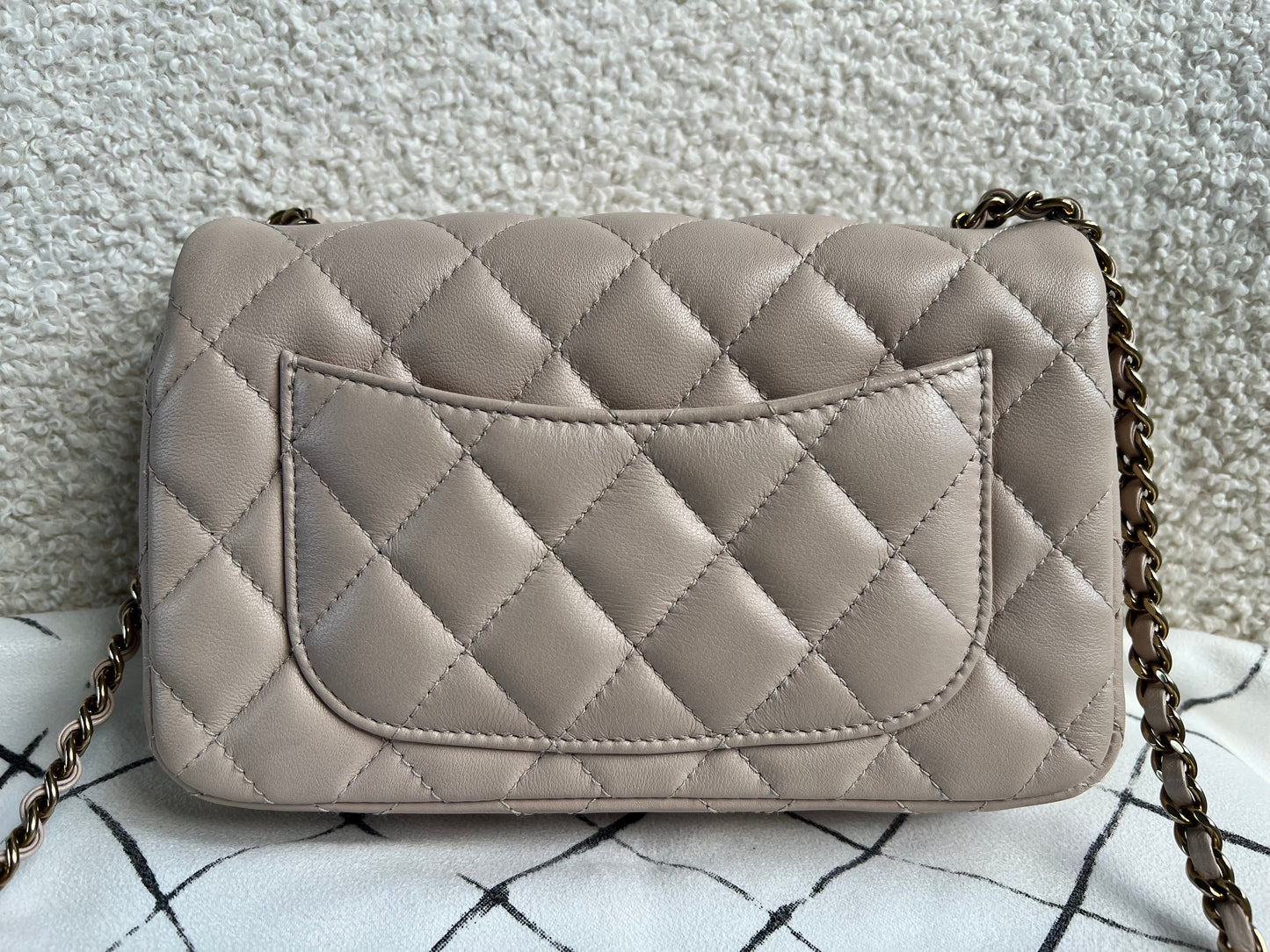 Chanel Mini Rectangular Classic Flap in Lambskin (RRP £4,390)