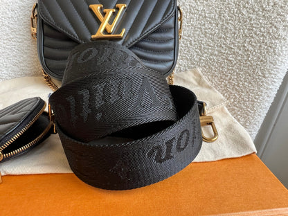 Louis Vuitton Black New Wave Multi Pochette (RRP £2070)