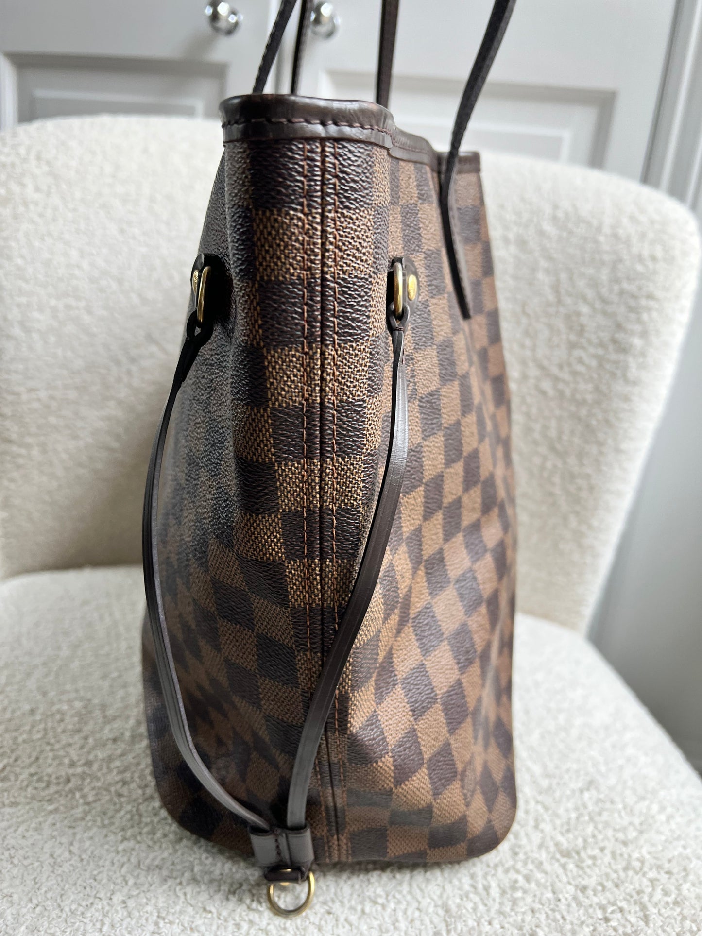 Louis Vuitton Neverfull MM Damier Ebene Cherry Interior (RRP £1,430)