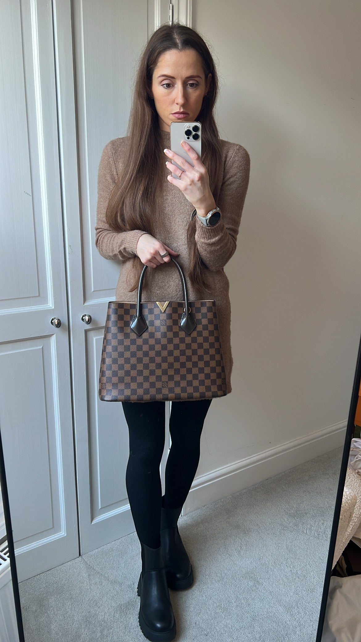 Louis Vuitton Kensington Tote Damier Ebene
