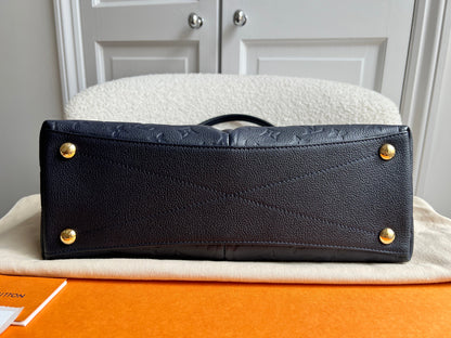 Louis Vuitton V Tote MM Navy Empreinte (RRP £2,390)