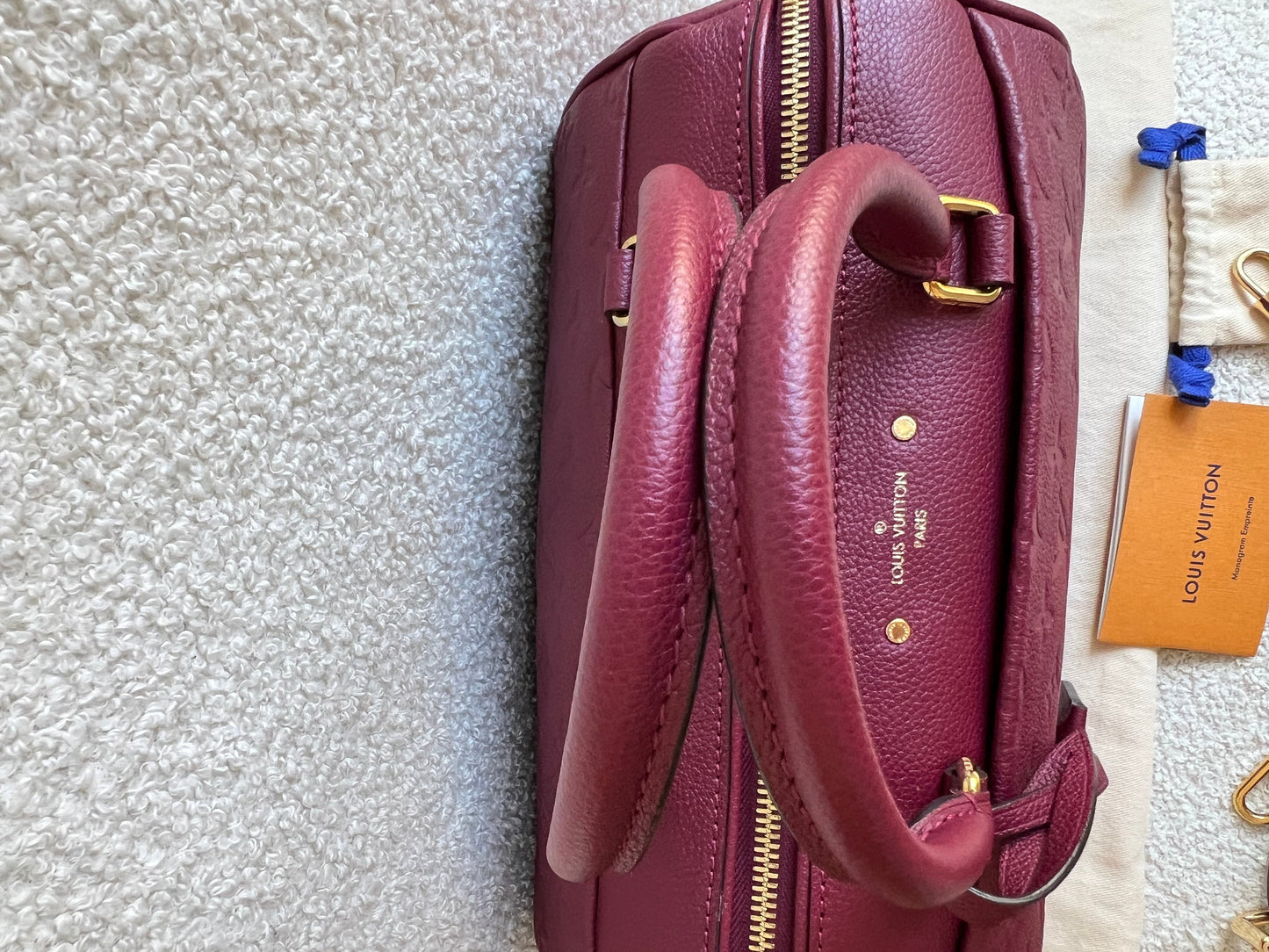 Louis Vuitton Speedy 25 Raisin Empreinte (RRP £1,840)