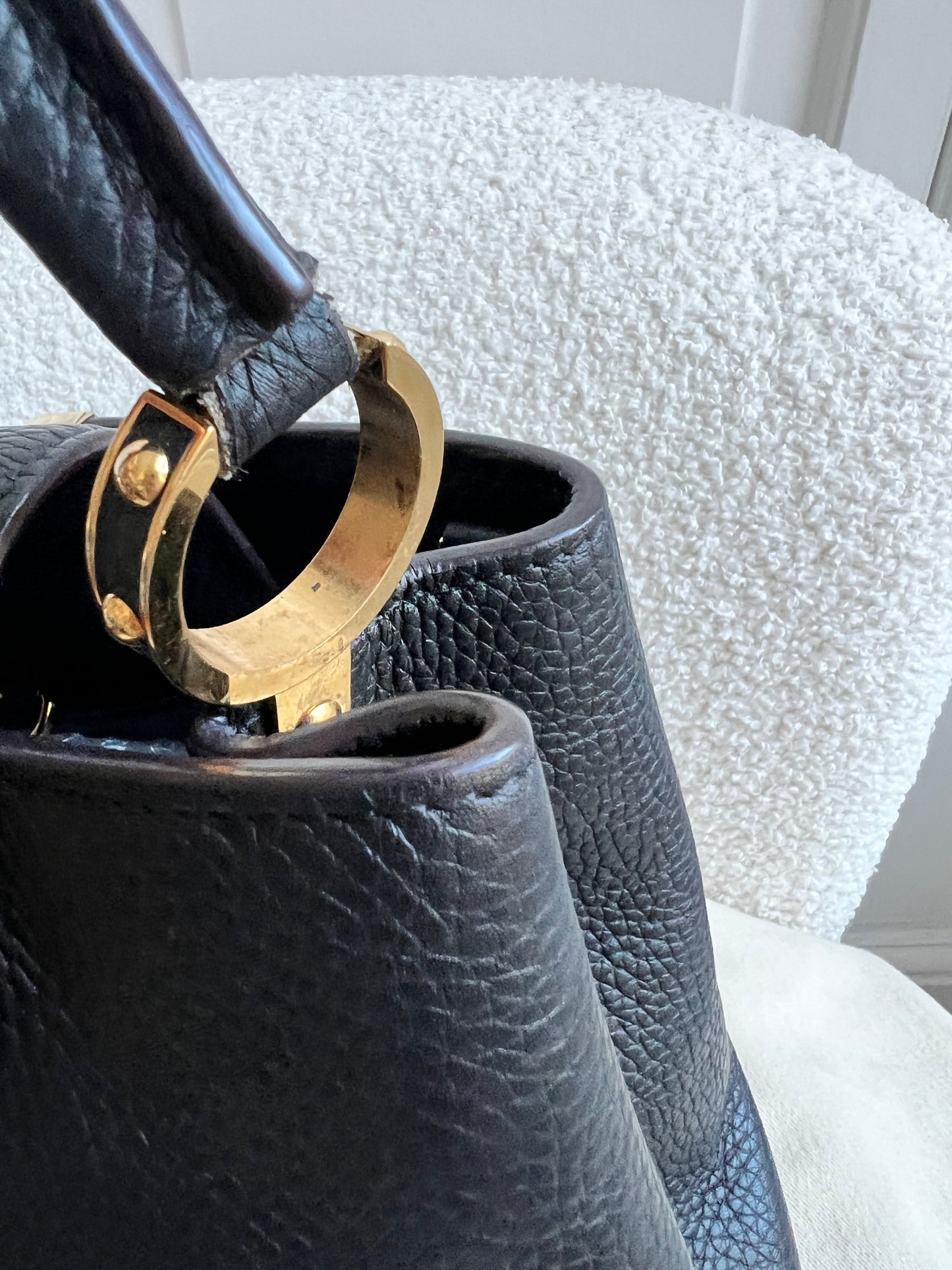 Louis Vuitton Capucines MM Black with Silver Hardware (RRP £4,350)