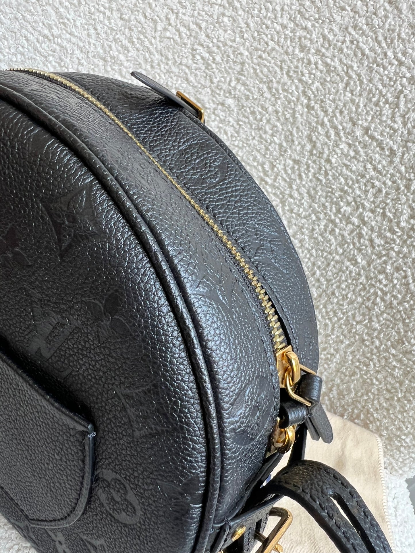 Louis Vuitton Boite Chapeau Souple MM Black Empreinte (RRP £2590)