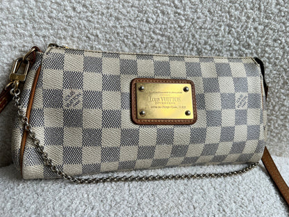 Louis Vuitton Eva Clutch Damier Azur