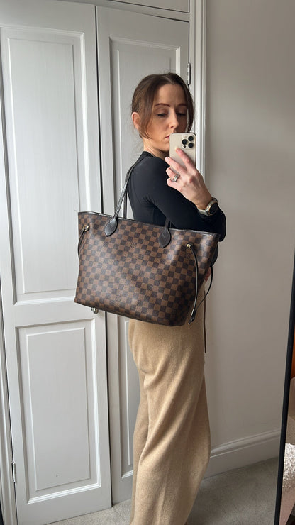 Louis Vuitton Neverfull MM Damier Ebene Cherry Interior (RRP £1,430)