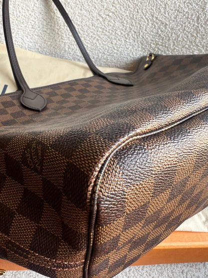Louis Vuitton Neverfull MM Damier Ebene Rose Ballerine (RRP £1470)