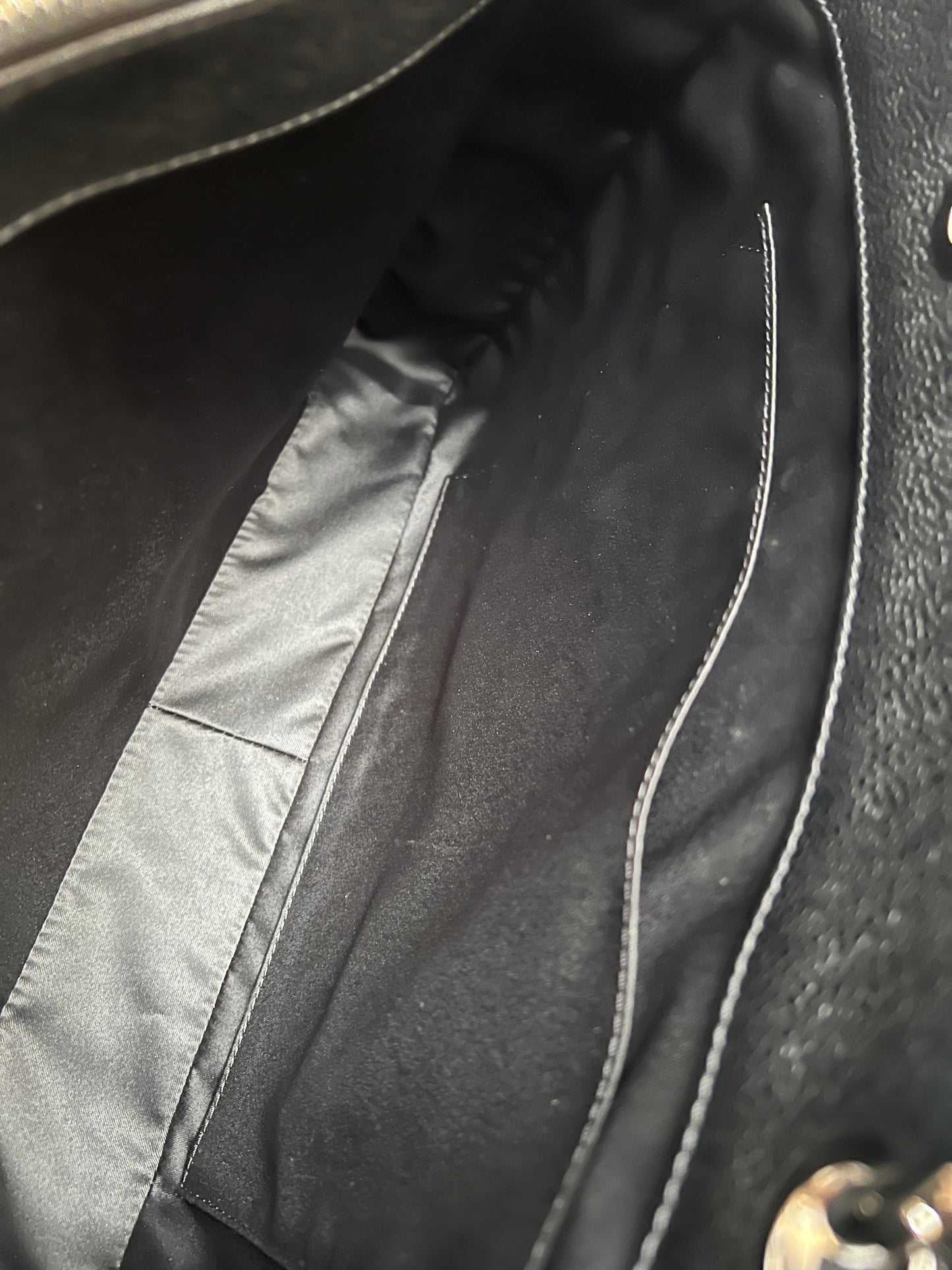 Chanel Black Caviar Grand Shopper Tote (GST) Silver Hardware