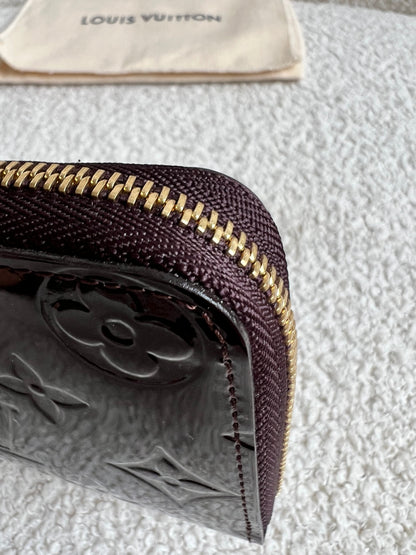 Louis Vuitton Zippy Coin Purse in Amarante Vernis Patent (RRP £420)