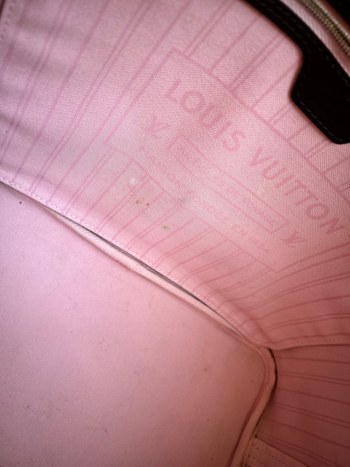 Louis Vuitton Neverfull MM Damier Ebene Rose Ballerine (RRP £1430)