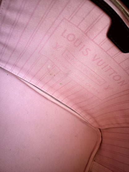 Louis Vuitton Neverfull MM Damier Ebene Rose Ballerine (RRP £1430)