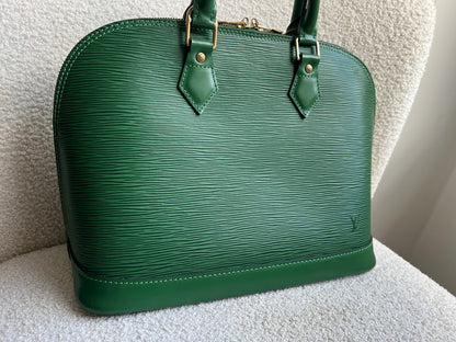 Louis Vuitton Alma PM Green Epi