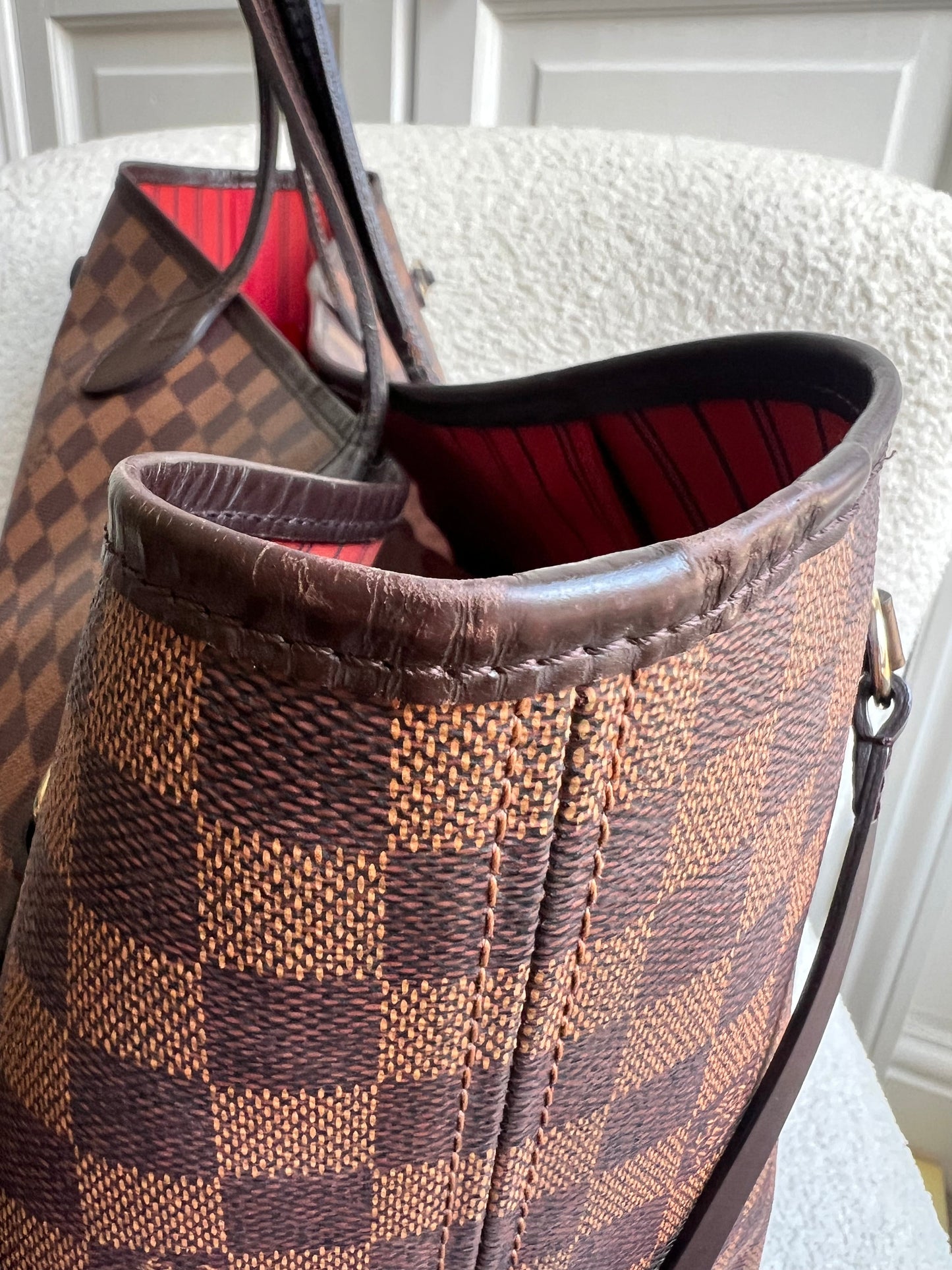 Louis Vuitton Neverfull GM Damier Ebene Cherry Interior (RRP £1,500)