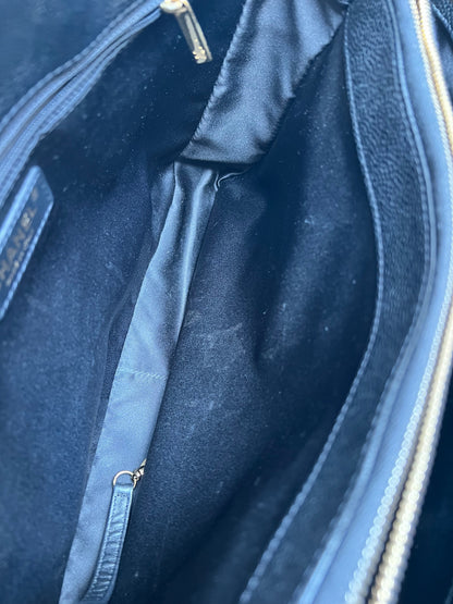 Chanel Black Caviar Grand Shopper Tote Gold Hardware (GST)