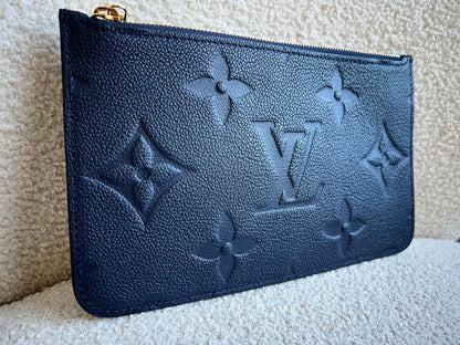 Louis Vuitton Pouch (from Neverfull) Navy Empreinte