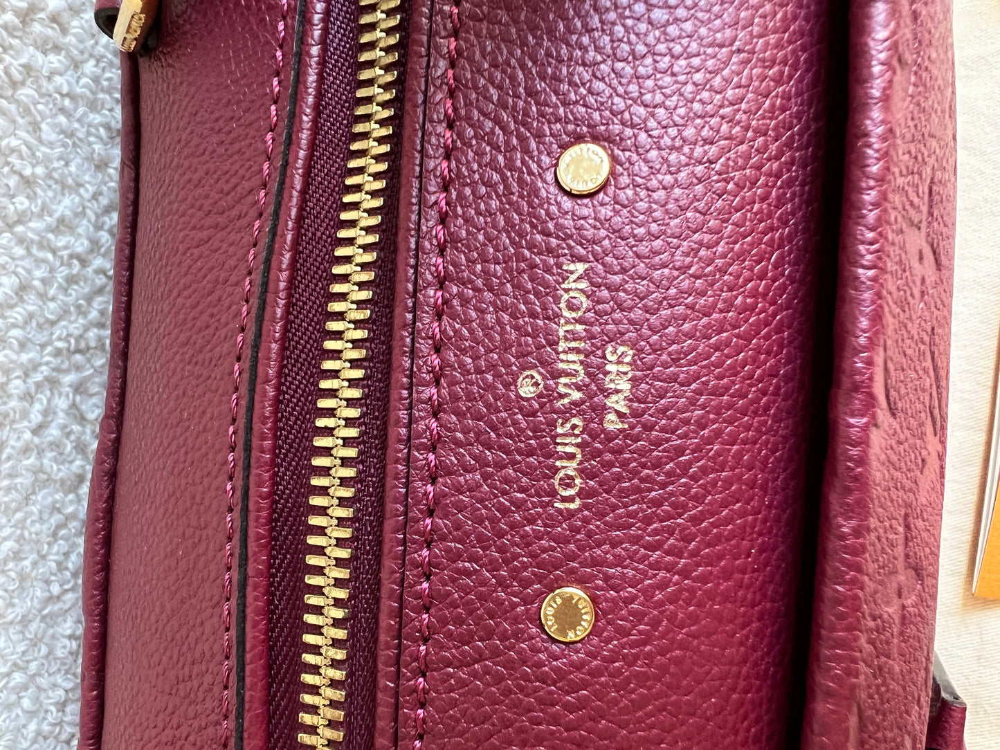 Louis Vuitton Speedy 25 Raisin Empreinte (RRP £1,840)